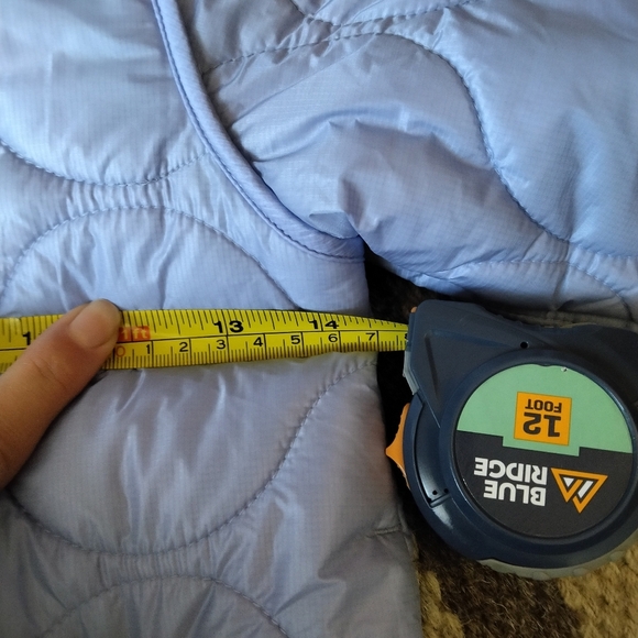 ARKET Kids Ken Quilted Padded Ripstop Jacket In Periwinkle Blue - Picture 5 of 8